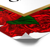 Elegant Passion Red Roses Welcome Weddenschap Poster (Hoek)