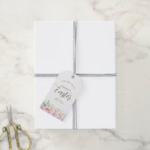 Elegant pasta Floral Easter Gift Label Cadeaulabel (Met Touw)