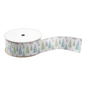Elegant pasta Glitter Trees kerst Grosgrain Lint (Spoel)