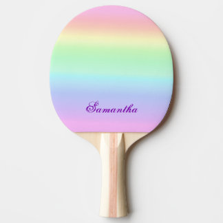 Elegant pasta regenboogesthetisch tafeltennisbatje