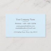 Elegant pasta Stripes witte rand Professional Visitekaartje (Achterkant)