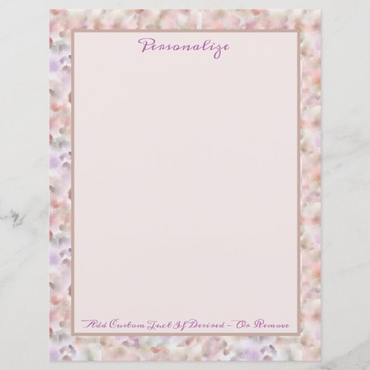 Elegant pasta Waterverf Abstract personaliseren (Voorkant)