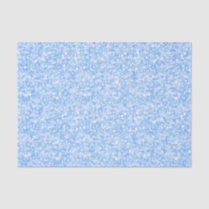 Elegant Pastel Blue Glitter en Sparkles Tissuepapier