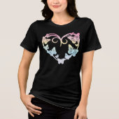 Elegant Pastel Butterfly Heart Shirt (Voorkant)