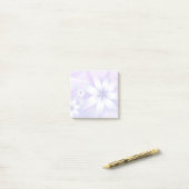 Elegant Pastel Floral Abstract | Witte Paars Post-it® Notes (Op bureau)