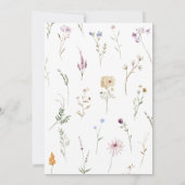 Elégant Pastel Floral Baby shower Invitation (Dos)