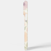 Élégant Pastel Floral Monogram coque iphone (Verso / Gauche)