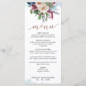 Elegant Pastel Floral Quinceañera Menu (Voorkant)