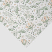  Elegant Pastel Flowers Floral Pattern Tissuepapier (Detail)