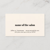 Élégant Pastel Holiday Salon Coupon (Dos)
