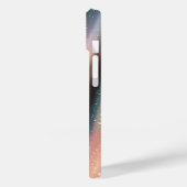 Elegant Pastel Iridescent Glitter Silk Waves Shimm Case-Mate iPhone Case (Achterkant / Links)