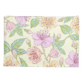 Elegant Pastel Lily  Floral Pattern Kussensloop (Achterkant)