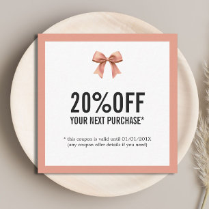 Elegant Pastel Lint Stijlvolle Schoonheid Salon Co Kortingskaartje