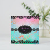 ELEGANT Pastel marbre BACHELORETTE INVITATION DU P (Debout devant)