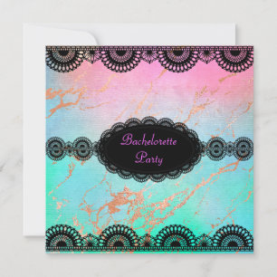 ELEGANT Pastel marbre BACHELORETTE INVITATION DU P