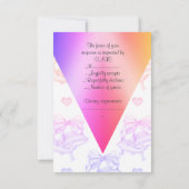 ELEGANT Pastel MARIAGE BELLS RSVP (Dos)