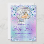 Elégant Pastel Mermaid Baby Shower Invitations (Devant)