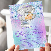 Elégant Pastel Mermaid Baby Shower Invitations