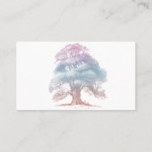 Élégant Pastel Oak Tree Illustration Fidélité (Dos)