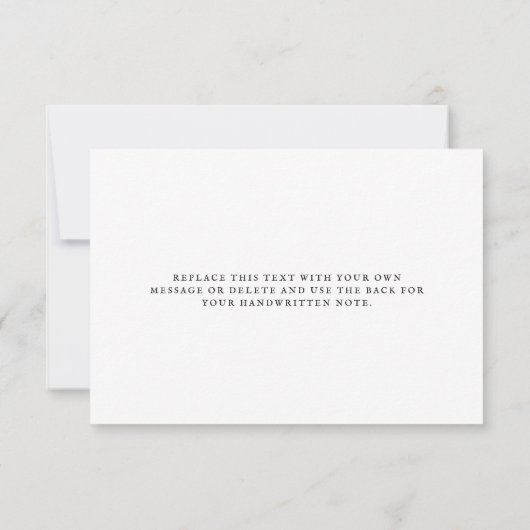 Elegant Pastel Pink Calligraphy Script Lijst Bedankkaart (Achterkant)