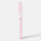 Élégant Pastel Pink Monogram coque iphone (Verso / Gauche)