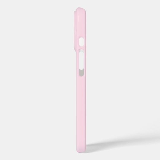 Élégant Pastel Pink Monogram coque iphone (Verso / Gauche)