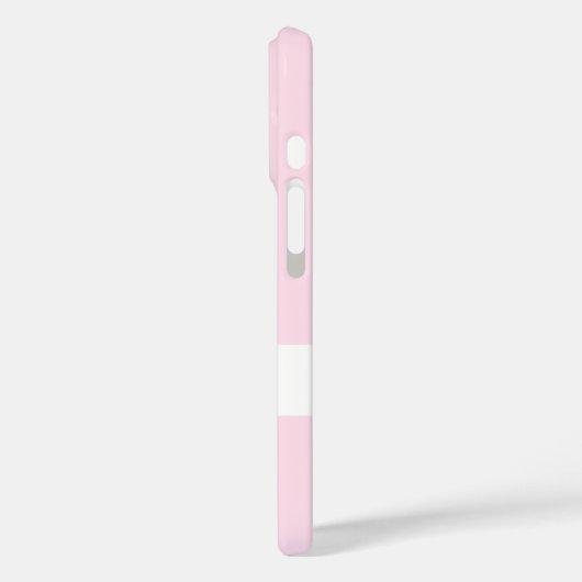 Élégant Pastel Pink Monogram coque iphone (Verso / Gauche)