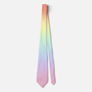Élégant Pastel Rainbow Mariage dégradé cravate