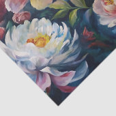 Elegant Pastel Spring Flowers Decoupage Tissuepapier (Detail)