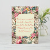 Elégant Pastel Summer Floral Invitation Modèle (Debout devant)