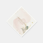 Elegant pastel waterverf servet (Hoek)