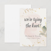 Elegant pastel waterverf sparen de Datum (Voorkant / Achterkant)