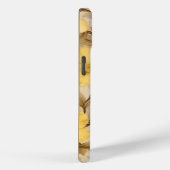 Elegant pastelgeel bloemige primrose monogram Case-Mate iPhone case (Achterkant / Rechts)