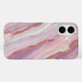 Elegant pastelmarmer & Roos gouden glitter Case-Mate iPhone Case (Achterkant (horizontaal))