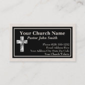 Élégant Pasteur de l'Eglise Cartes de visite de li (Devant)