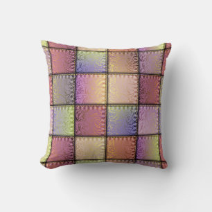 Elegant Patchwork Squares Afbeelding Kussen