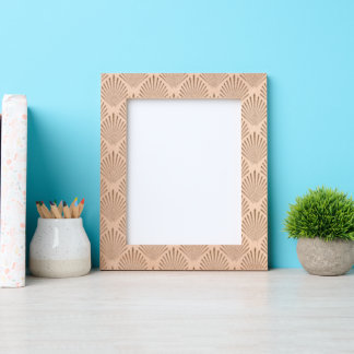 Elegant patroon abstract blad portretformaat 8"x10 gegraveerde lijstjes