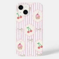 Elegant  patroon Border Fruits Cupcakes