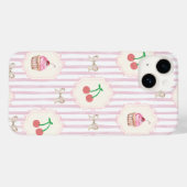 Elegant patroon Border Fruits Cupcakes Case-Mate iPhone Case (Achterkant (horizontaal))