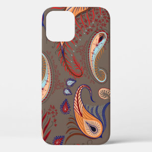 Elegant patroon. Paisley illustratie. iPhone 12 Hoesje