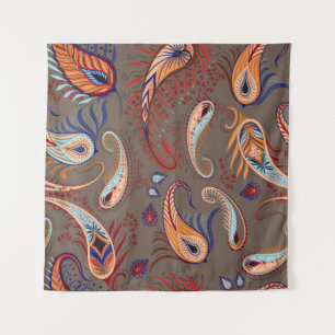 Elegant patroon. Paisley illustratie. Wandkleed