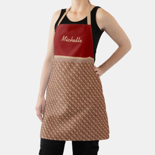 Elegant patroon Sjabloon Apron Schort (Insitu)