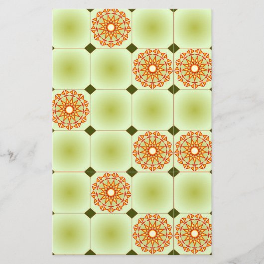 Elegant Patroonpapier Briefpapier (Voorkant)