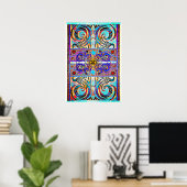 Elegant Pattern 57793 Poster (Thuiskantoor)