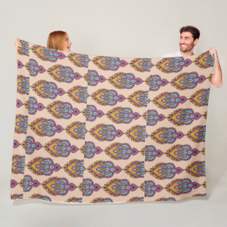 Elegant pattern fleece throw blanket