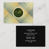 Elegant Pattern Green Visitekaartje (Voorkant / Achterkant)