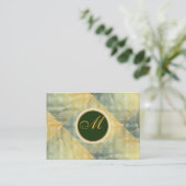 Elegant Pattern Green Visitekaartje (Staand voorkant)