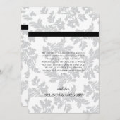 Elegant Pattern & Wax Seal Weddenschap Hartelijk d Bedankkaart (Voorkant / Achterkant)