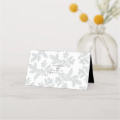 Elegant Pattern & Wax Seal Weddenschap Place Card (Achterkant)