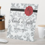 Elegant Pattern- & Wax Seal Wedding Cards Reclamebord Met Voetstuk (Insitu)